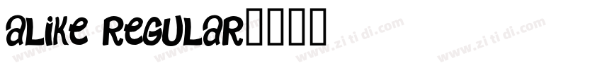 Alike Regular字体转换